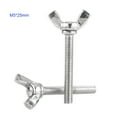 thumbnail image 1 of 5pcs / Sac 304 Acier Inoxydable Aile Papillon Vis Fixation Outil de Réparation Accessoire (M5 * 25mm), 1 of 1