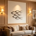 thumbnail image 3 of Modern Minimalist Metal Wall Art Decor, Elegant Atmospheric Hanging Wall Sculpture, Contemporary Accent for Home Interior Bar Living Room Bedroom Wall Decoration, 3 of 5