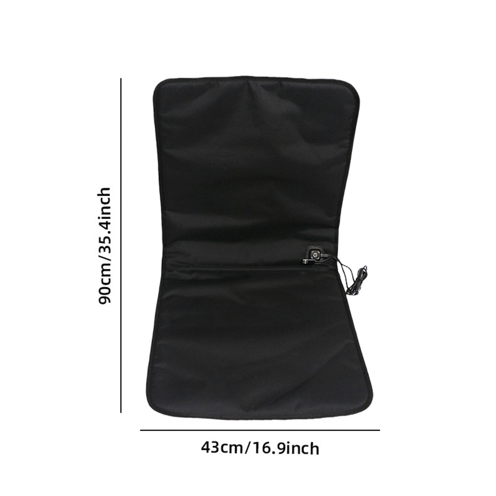 Eqslft Portable Heated Camping Chair Cushion, Waterproof Outdoor Seat Pad with Backrest, Foldable Heating Mat for Picnic Beach Fishing, USB Powered Warm Seat Cover