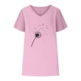 thumbnail image 3 of Camisetas de Cuello en V Mujeres Impresas Manga Corta Camiseta Casual, Ligera Y Básica de las Mujeres Camisetas Casuales, 3 of 4