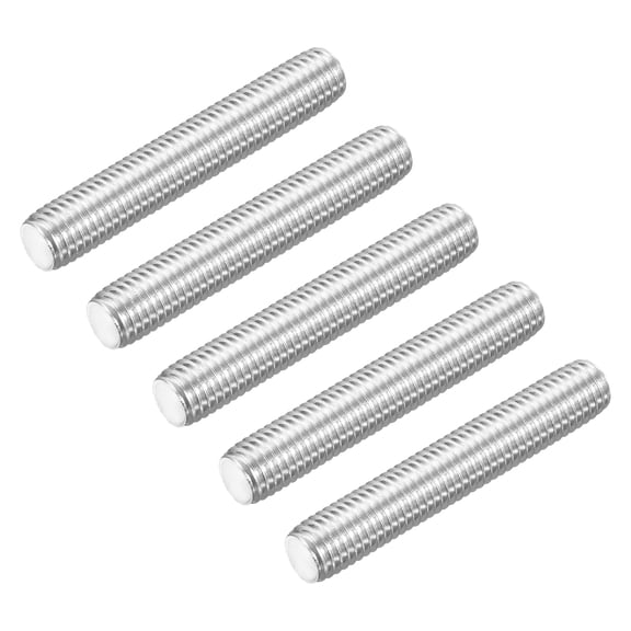 5Pcs M12-1.75x70mm Fully Threaded Rods, 304 Stainless Steel Thread Bar Studs