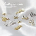 Eisoary 10Pcs Sparkling Rhinestone Nail Charms Threedimensional
