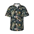 thumbnail image 1 of Fotbe Watercolor Floral Camisa Hawaiana para Hombre Unisex – Camisa Casual de Verano con Botones de Manga Corta de Algodón y Lino,XX-Large, 1 of 7