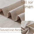 thumbnail image 3 of AIR-Kitchen Curtains Linen Tier Curtains 24 Inch Farmhouse Cafe Country Drapes for Small Window Rustic Rod Pocket Light Filtering Flax for Laundry Room Bathroom Over Sink RV 2 Panels Taupe, 3 of 4