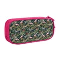 thumbnail image 2 of Vsdgher Flamingos And Palm Leaves Print Large Capacity Pencil Case Pouch with Zipper, Portable Aesthetic Big Capacity Pencil Cases Pen Office Travel Stationery Bag, 2 of 8