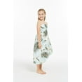 thumbnail image 4 of Girl Hawaiian Halter Dress in Wispy Cereus Light Blue Size 14, 4 of 5