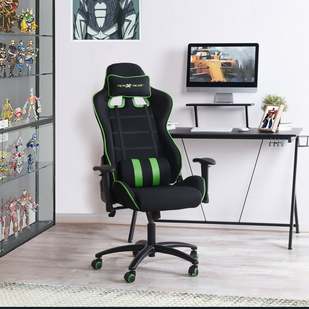 Chaise d'ordinateur de jeu Homylin Chaise de bureau de course Chaise de  bureau d'ordinateur ergonomique à dossier haut avec appui-tête et soutien  lombaire 