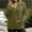 Green, variant on Hrsba Womens Winter Loose Sweatshirt Pocket Tops Solid Color Fall Long Sleeve Stand Collar 1/4 Zip Knit Pocket Pullover Top For Fall Winter