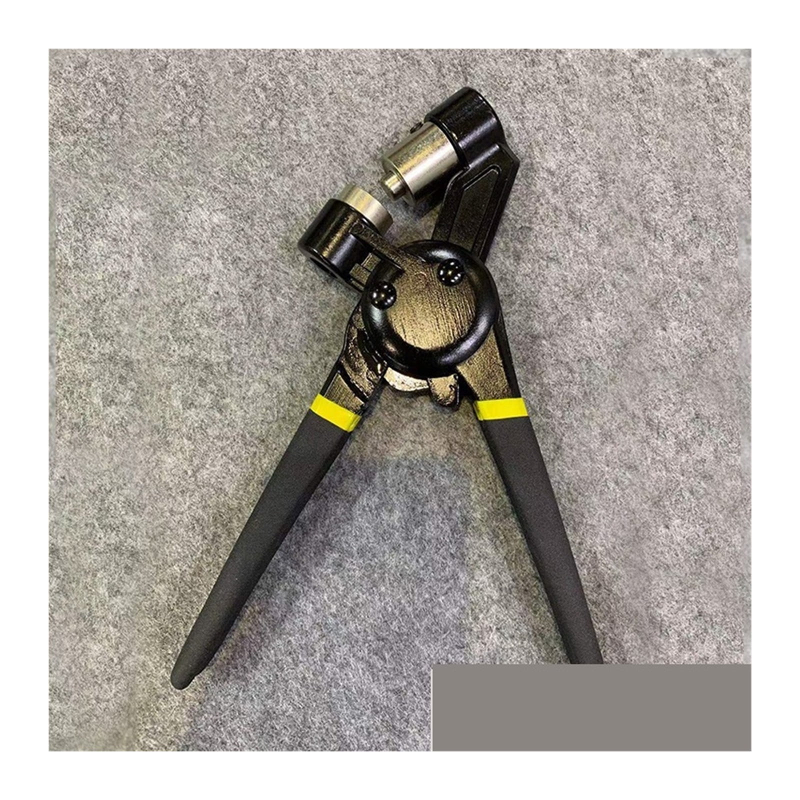 3/8Inch 10mm Grommet Plier Kit Grommet Hollow Hole Punch Tool Black Hand Press Handheld Eyelet Setter ,Widely Use