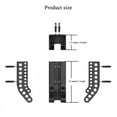 thumbnail image 3 of Support de Rangement pour Piles AA/AAA Boîte de Rangement pour Piles Combinaison Support Mural pour Piles Noir, 3 of 6