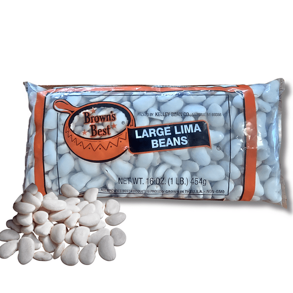 Large Lima Beans 12 Ct. - 1 LB. Bags