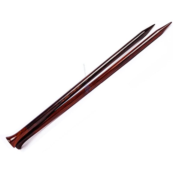 US Size 10.5 - Metric Size 7mm Rosewood Premium Knitting Needle | Handmade Exquisite Natural Wood Craft Knitting Supplies & Accessories | Nagina International (12-7mmRR)