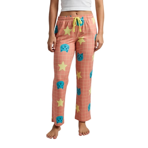 Kpop Demon Hunters Rumi's Cats and Stars Women's Sleep Pajama Pants-XXL