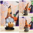 thumbnail image 2 of Decorations Fabric Dolls Pumpkin & Bat Dolls Figurines, 2 of 6