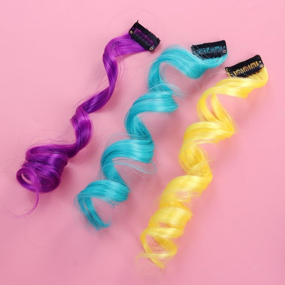 LABSERRON Hair Extensions Assorted Color Fiber Hair 24Set 19.7x0.8x0.4in