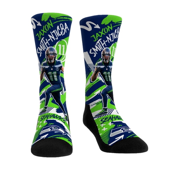 Unisex Rock Em Socks Jaxon Smith-Njigba-Seattle Seahawks Playmaker Crew Socks