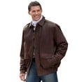thumbnail image 2 of KingSize Men's Big & Tall Leather Aviator Bomber, 2 of 5