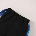 thumbnail image 4 of Ropa Para Bebés, Ropa Para Niños Pequeños, Chaleco De Verano, Top Estampado, Pantalones Cortos De Color Sólido, Conjunto De Dos Piezas Azul Odeerbi LM103-10500, 4 of 9