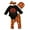 Black, variant on Infant Baby Girls BoysThanksgiving Clothes My First Thanksgiving Turkey Romper Pants Hat Headband Outfits Set 4Pcs