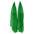 thumbnail image 2 of Wrapables Solid Color 100% Silk Long Scarf, Bright Green, 2 of 5