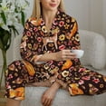 thumbnail image 6 of Sikiie Woodland Creatures Floral Pajamas for Women Set, Womens Pajama Sets, Lounge Sets for Women, 2pjs for Women-Small, 6 of 7