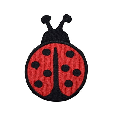 Large Red/Black Ladybug - Iron on Applique/Embroidered Patch