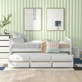 thumbnail image 2 of Harper & Bright Designs Contemporary Wood storage Full Daybed with Trundle White, 2 of 13