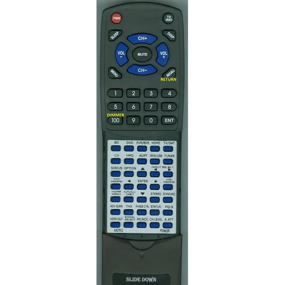 Replacement Remote for PIONEER RTAXD7612, AXD7612, SC57, SC55