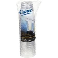 chinet cups crystal cut plastic oz disposable count stylish walmart