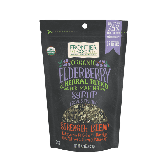 Frontier Co-op Elderberry & Herb Blend for Syrup - Strength Blend, Organic, 4.23 oz