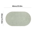 thumbnail image 3 of Amzcrzy Elliptical Carpet Bath Mat Soft Absorbent Microfiber Bathroom Rug with Embossed Non- Washable Floor Mat for Bathroom Shower Kitchen Home Decor Home Decor Room Decor, 3 of 5