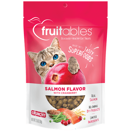 UPC: 0852978008508 | Fruitables Cat Treats | Made with Real Salmon with Cranberry | 2.5 Ounces