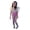 Pink-G, variant on MuXiKeJi Clothes Girls Tankini Swimsuit Solid Ruched Side Square Neck Top with Tropical Printed Shorts 2 Piece Girls Bathing Suits
