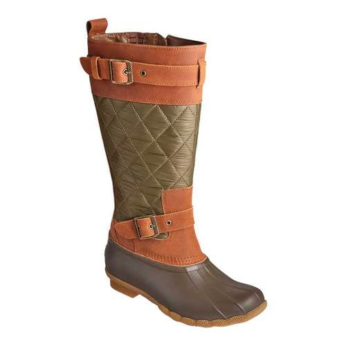 Sperry - Women's Sperry Top-Sider Saltwater Buckle Nylon Quilted Tall Duck Boot - Walmart.com