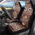 thumbnail image 2 of XYZCANDO Breathable Car Interior Decor Truck Auto Sedan, Easy Install Soft Car Seat Covers 2pc Polyester Deer Fall, 2 of 10