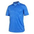 thumbnail image 1 of Monterey Club Men's Dexter Emboss Texture Solid Golf Polo Shirt #1282, 1 of 2