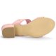 thumbnail image 5 of Sandalias Correas Dobles Talón De Bloque Punta Abierta Para Mujeres Rosa 39, 5 of 7