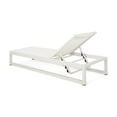 thumbnail image 6 of Noble House Metten Outdoor Mesh Chaise Lounge (Set of 2) White, 6 of 10