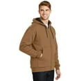 thumbnail image 4 of CornerStone Men's Heavyweight Full-Zip Hooded Sweatshirt with Thermal Lining. CS620, 4 of 6