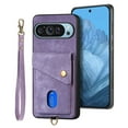thumbnail image 2 of Feishell for Google Pixel 9 / 9 Pro, Wallet Case with Card Holder Leather Card Slots Kickstand Shockproof RFID Blocking Magnetic Clasp Protective Cover for Women Men for Google Pixel 9 / 9 Pro, Purple, 2 of 12