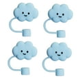 thumbnail image 3 of 4 Piezas en Forma de Nubes Cubierta de Paja Cubiertas de Paja Tapa a Prueba de Salpicaduras Regalos de Fiesta Lindo Tapón de Paja Creativo Reutilizabl 2 piezas, 3 of 8