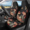thumbnail image 2 of XYZCANDO Decorative Front Seats Protector Truck Auto SUV, Soft Removable Car Front Seat Covers 2 pcs Polyester Cottagecore Mushroom Night, 2 of 10