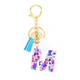 thumbnail image 1 of Personalised Initial Keyring A-Z Birthday Gift Bag Key Purple Xmas Car, 1 of 9