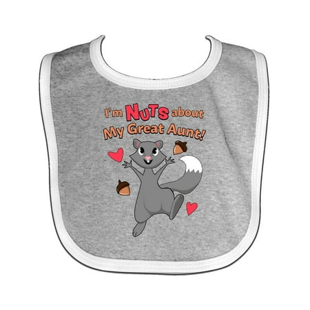 Great Aunt Bib - I'm Nuts About My Great Aunt Baby Bib