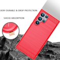 thumbnail image 5 of for Samsung Galaxy S23 Ultra Case Samsung S23 Ultra Case TPU Shock Absorption Technology Raised Bezels Protective for Galaxy S23 Ultra（TPU Red）, 5 of 13