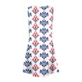 thumbnail image 3 of CCRFTGI 4th of July Dresses for Child Girls Size 7 Cute Western Ethnic Style A-Line Dress Party Patriotic Sleeveless V Neck Girls Dresses Summer Stylish Dress for Girls Red 5-6 Years, 3 of 5