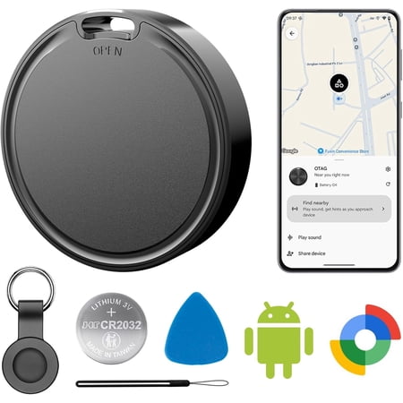 Air Tags for Android,Air Tags-1 Pack Android,Air Tags with 1 Case,2 Year Life, Find for 'S Find Hub App,IP65 Luggage Tags for
