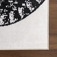 thumbnail image 5 of nuLOOM Nila SplashGuard Modern Snake Print Machine Washable Area Rug, 4' x 6', Nila Black, 5 of 11