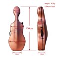 thumbnail image 5 of Siemonic Advance Cello Case 4/4 Carbon fiber Cello Box Pink Gold Strong Cello box, 5 of 10