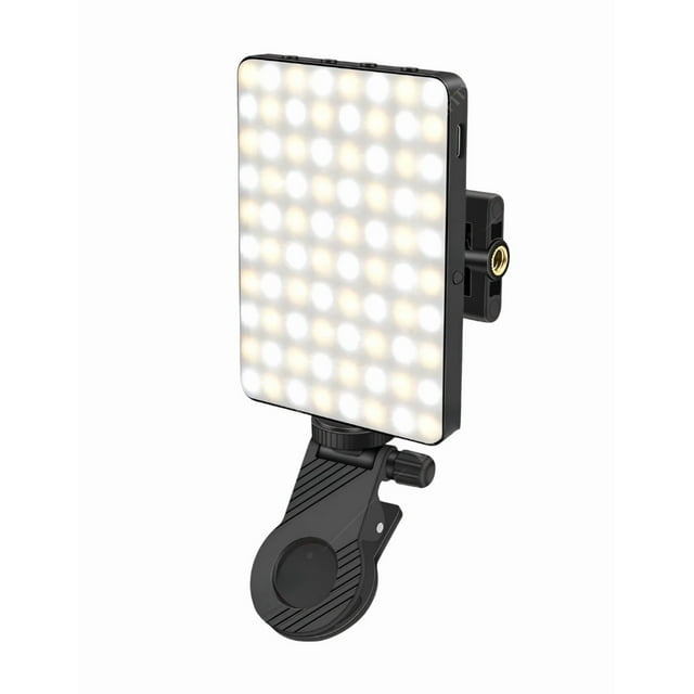 Light Clip Portátil Xtellar color blanco Para Teléfono Luz De Relleno Recargable 1500mAh Clip on Light, CRI 80+, 3 Modos De Luz Iluminación